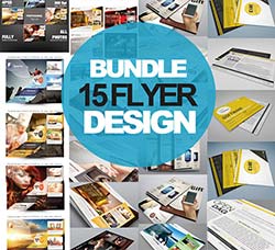 15个商业传单/折页模板(通用型)：15 Multipurpose Flyer Design
